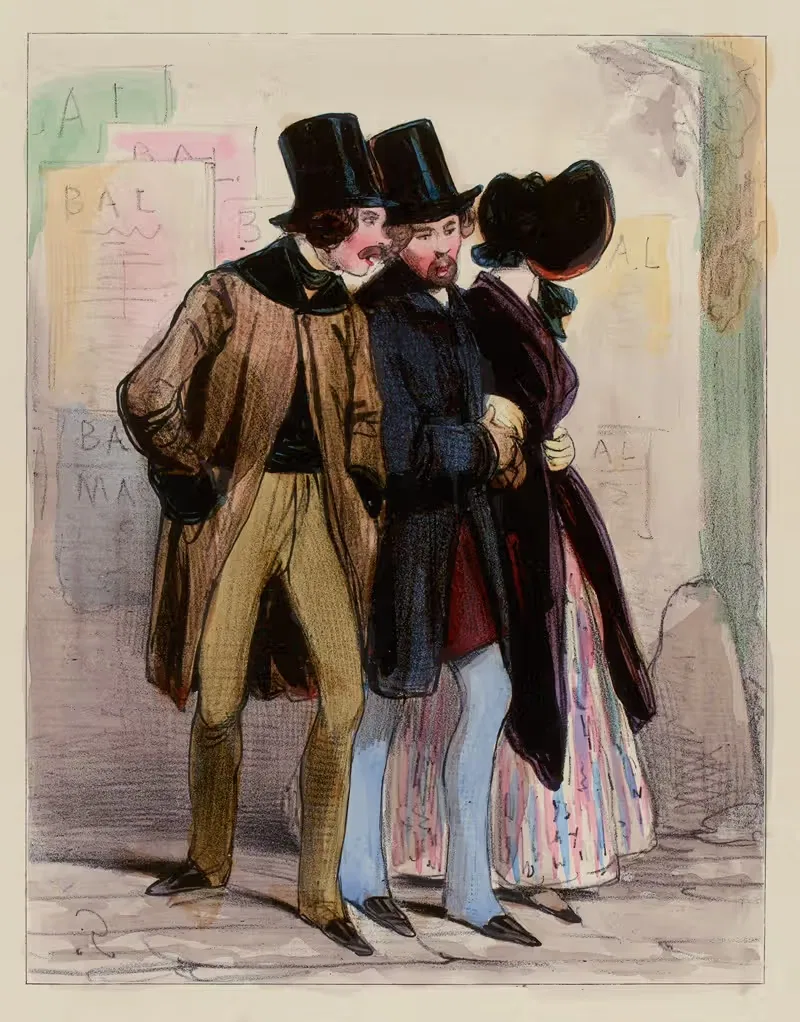 Bal à la Renaissance ce soir, lache ton boulet — Paul Gavarni
