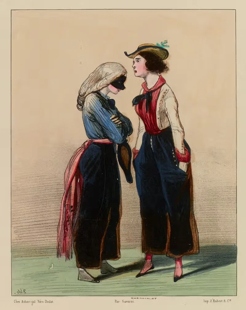 Это не парик Жюля by Поль Гаварни, 1840 — digital art print download