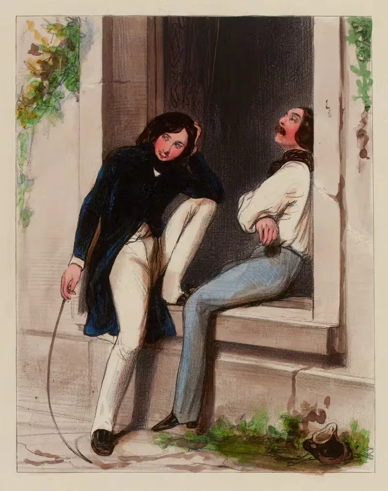 Это я – Это я. – Она мне подмигивает by Поль Гаварни, 1839-1841 — digital art print download