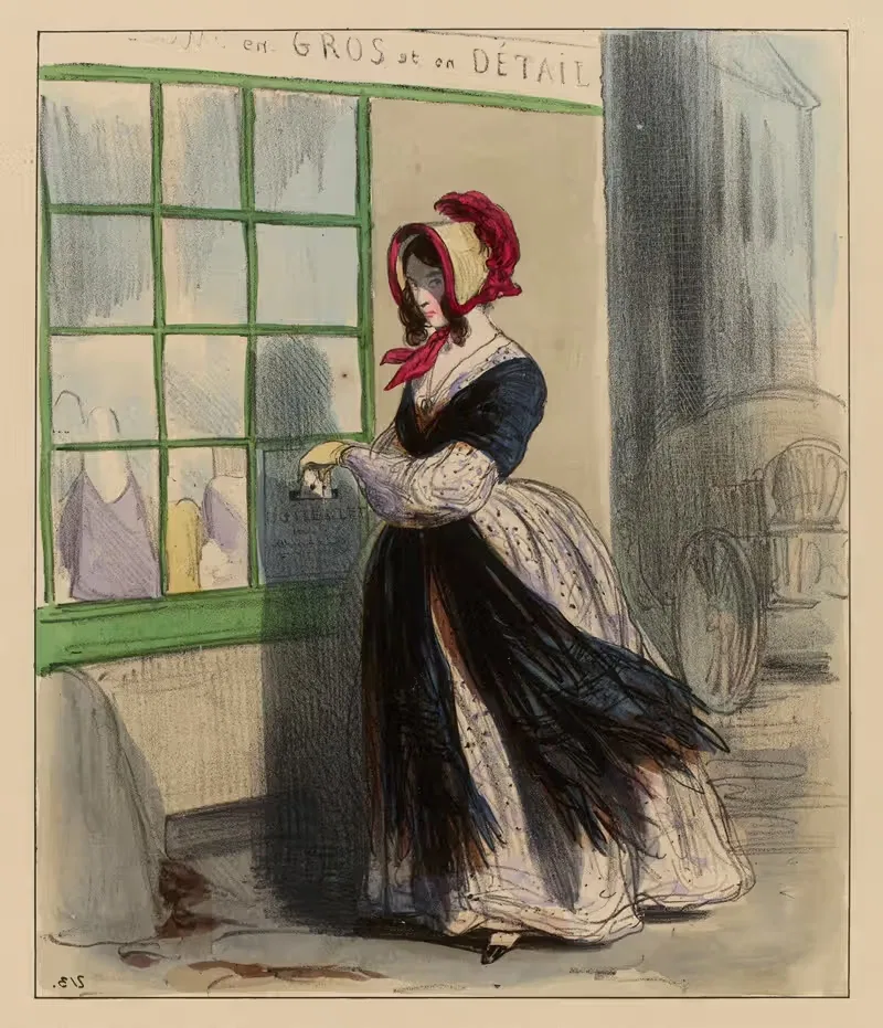 Клара и ее любовники by Поль Гаварни, 1840 — digital art print download