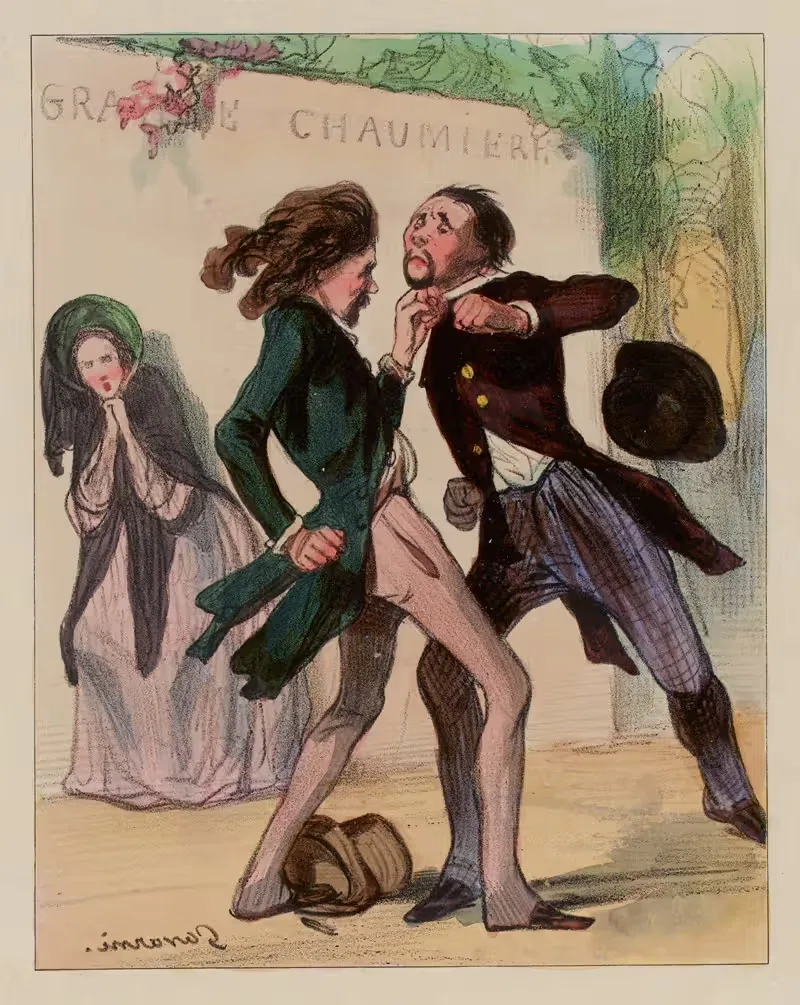 Дарение между живыми. by Поль Гаварни, 1839-1841 — digital art print download
