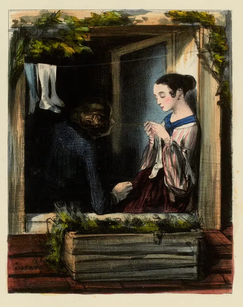 Он делает свое право. by Поль Гаварни, 1839-1841 — digital art print download