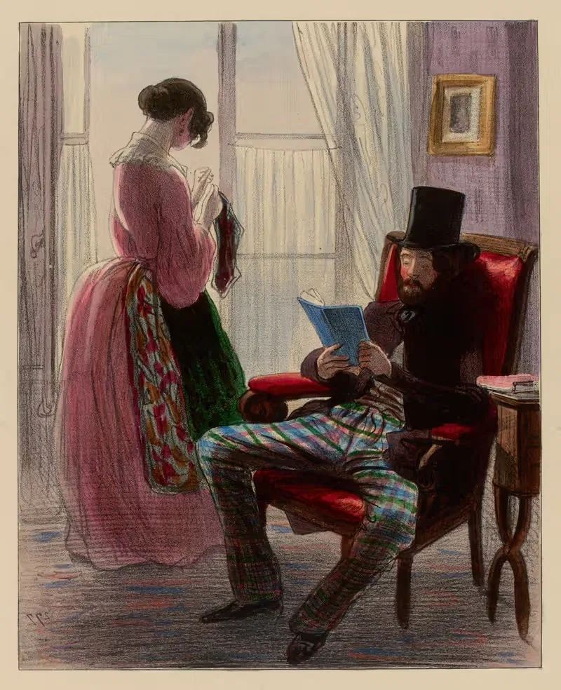 Вот он. Сними свою шляпу by Поль Гаварни, 1840 — digital art print download