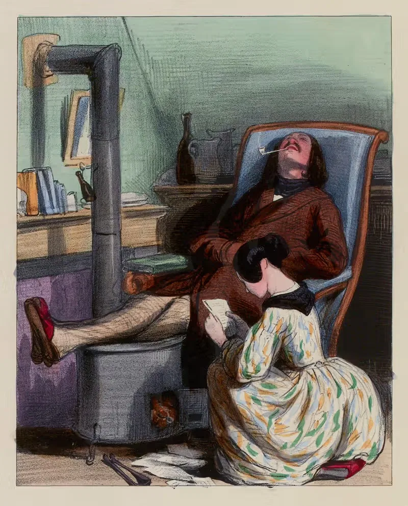Письма древности by Поль Гаварни, 1839-1841 — digital art print download