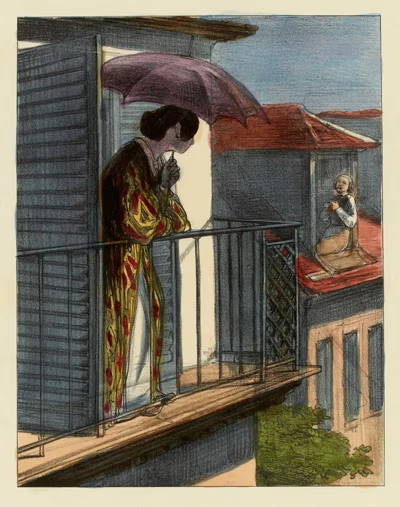 L'heure du berger by Paul Gavarni, 1839-1841 — digital art print download