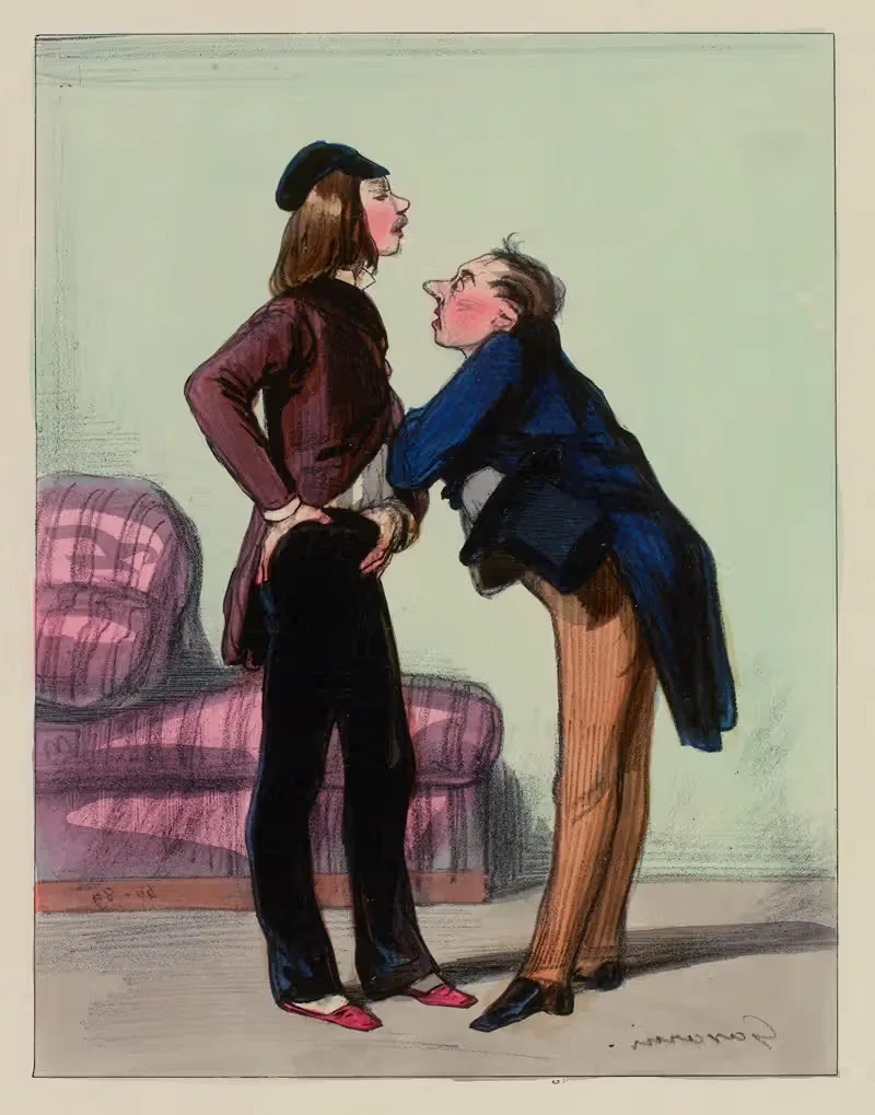 Mosieu j'suis Cocardeau by Paul Gavarni, 1838-1840 — digital art print download