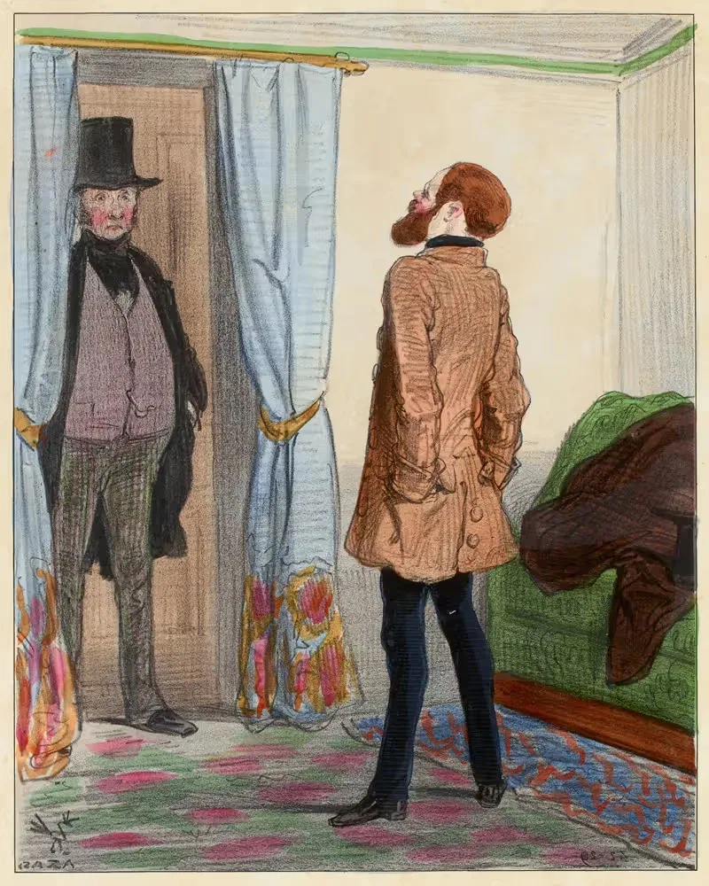 Mossieu Mossieu chez qui vous croyez-vous ici — Paul Gavarni