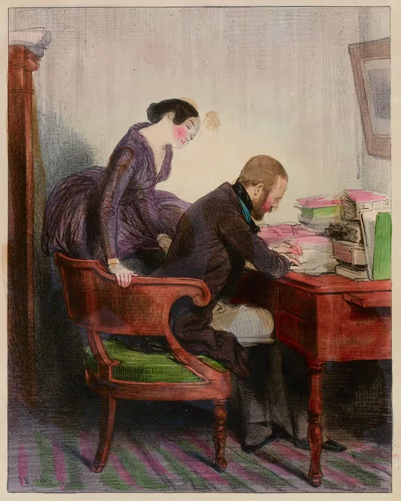 Париж, 26 октября 1841 by Поль Гаварни — digital art print download