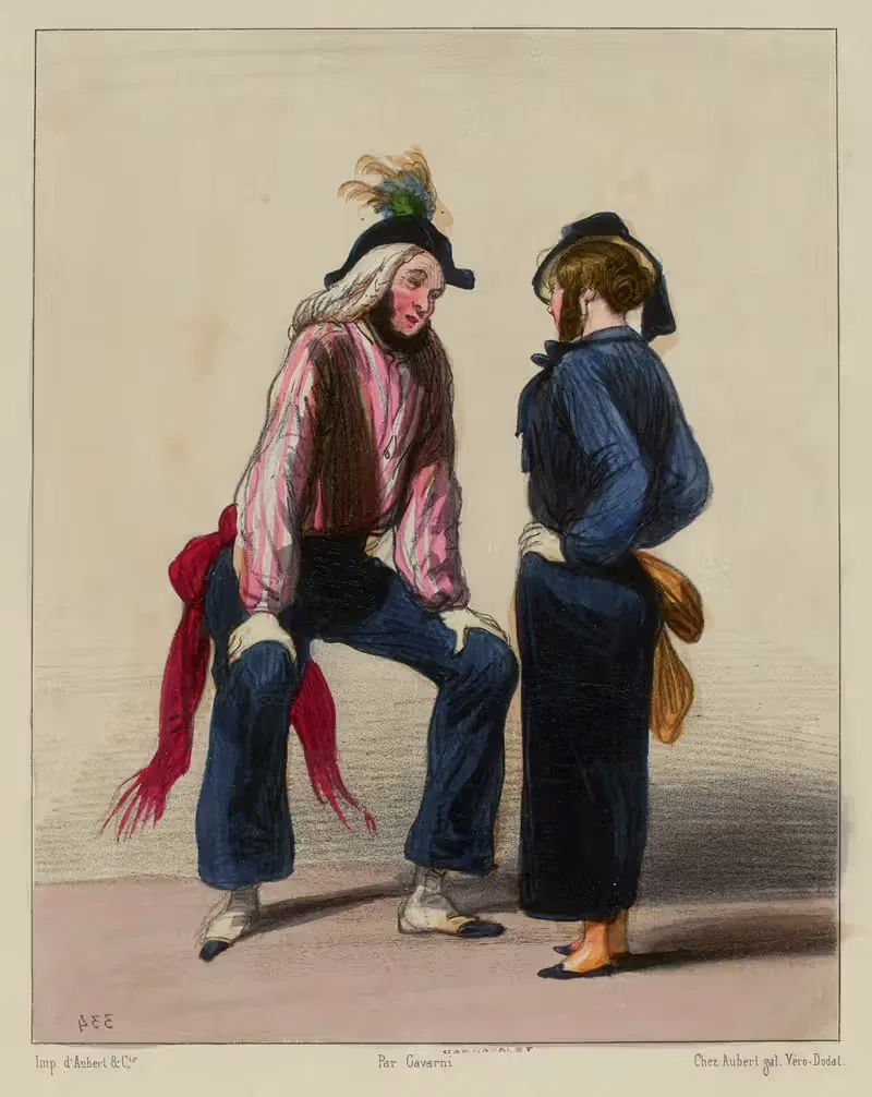 Qu'est ce que t'as, la Momignarde by Paul Gavarni, 1840 — digital art print download