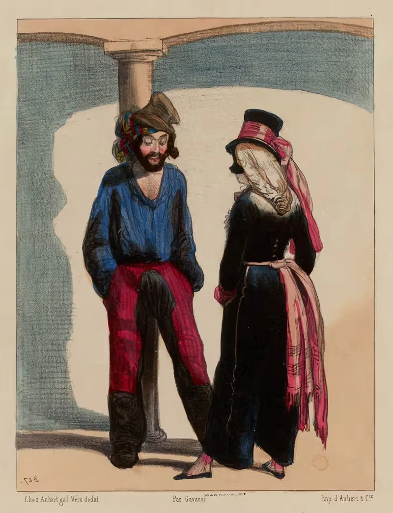 Что с тобой, мой старый Август? by Поль Гаварни, 1840 — digital art print download