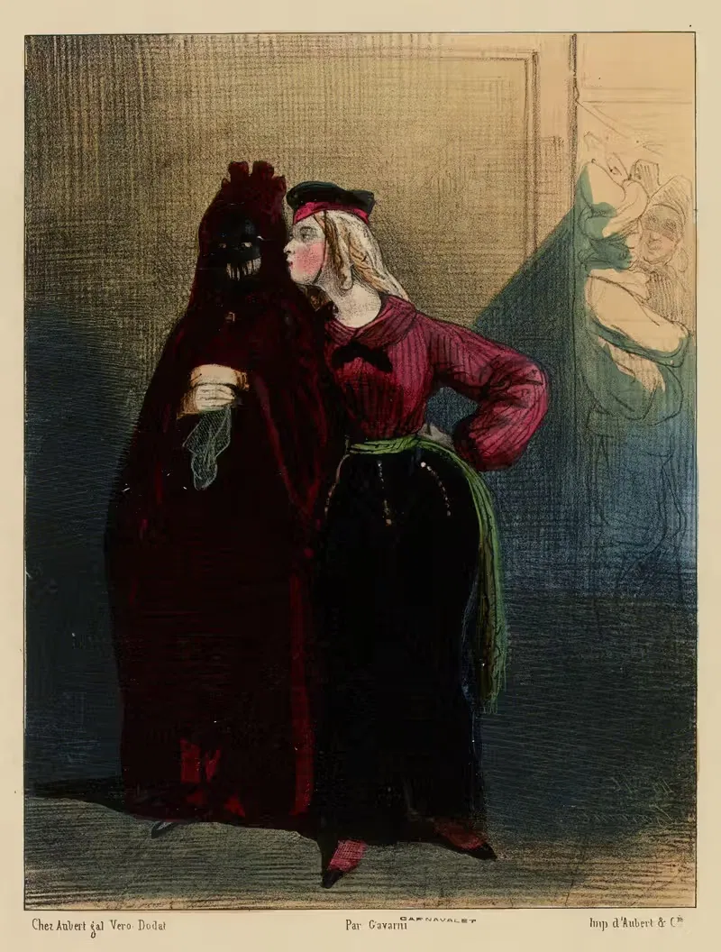 Твой Альфред – нищий by Поль Гаварни, 1840 — digital art print download
