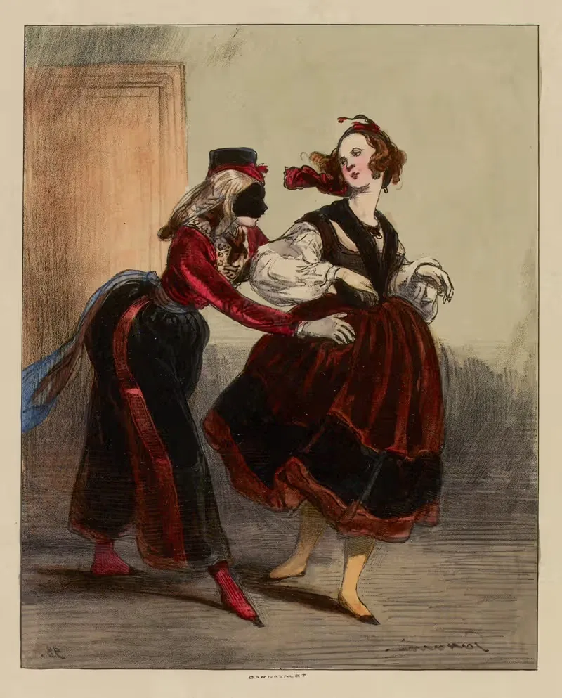 Иди же. Единственное мужское by Поль Гаварни, 1840 — digital art print download