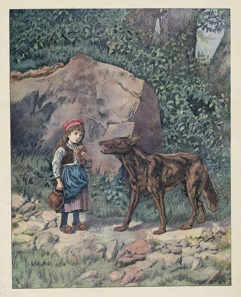 Красная шапочка by Фредерик Теодор Ликс, 1922 — digital art print download