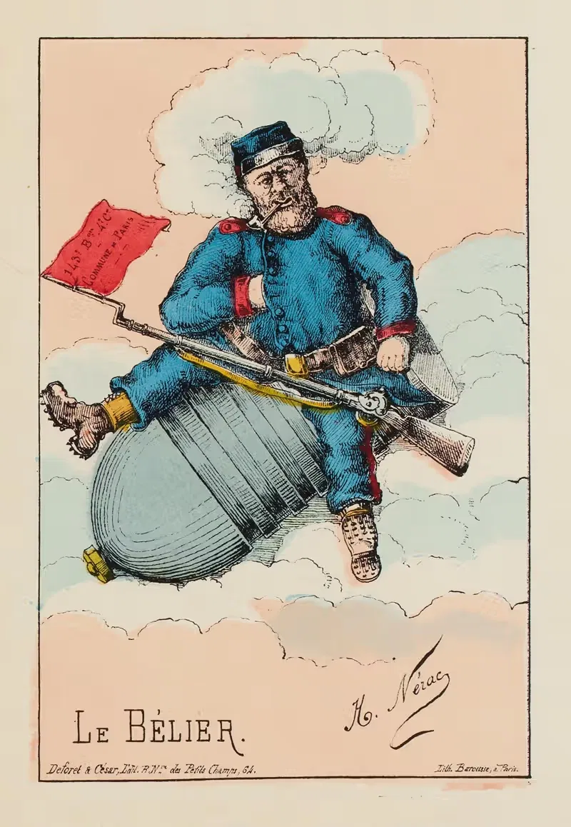 Баран. О прогресс, вот твои удары by Эй. Нерак, 1871 — digital art print download