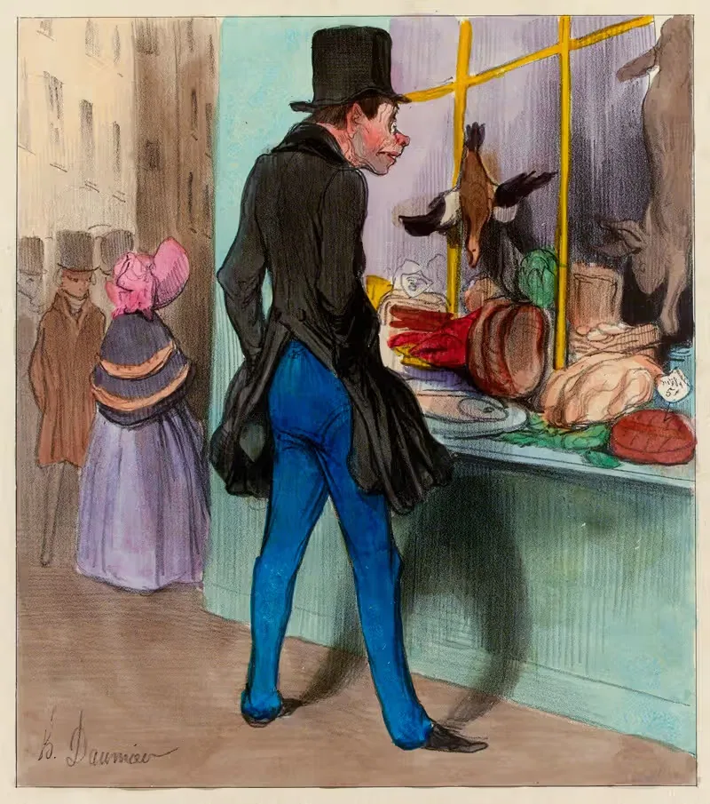 Cours d'histoire naturelle 12 Le crocodille — Honoré Daumier