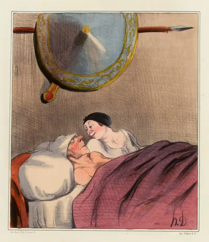Улисс и Пенелопа by Оноре Дома, 1833 — digital art print download