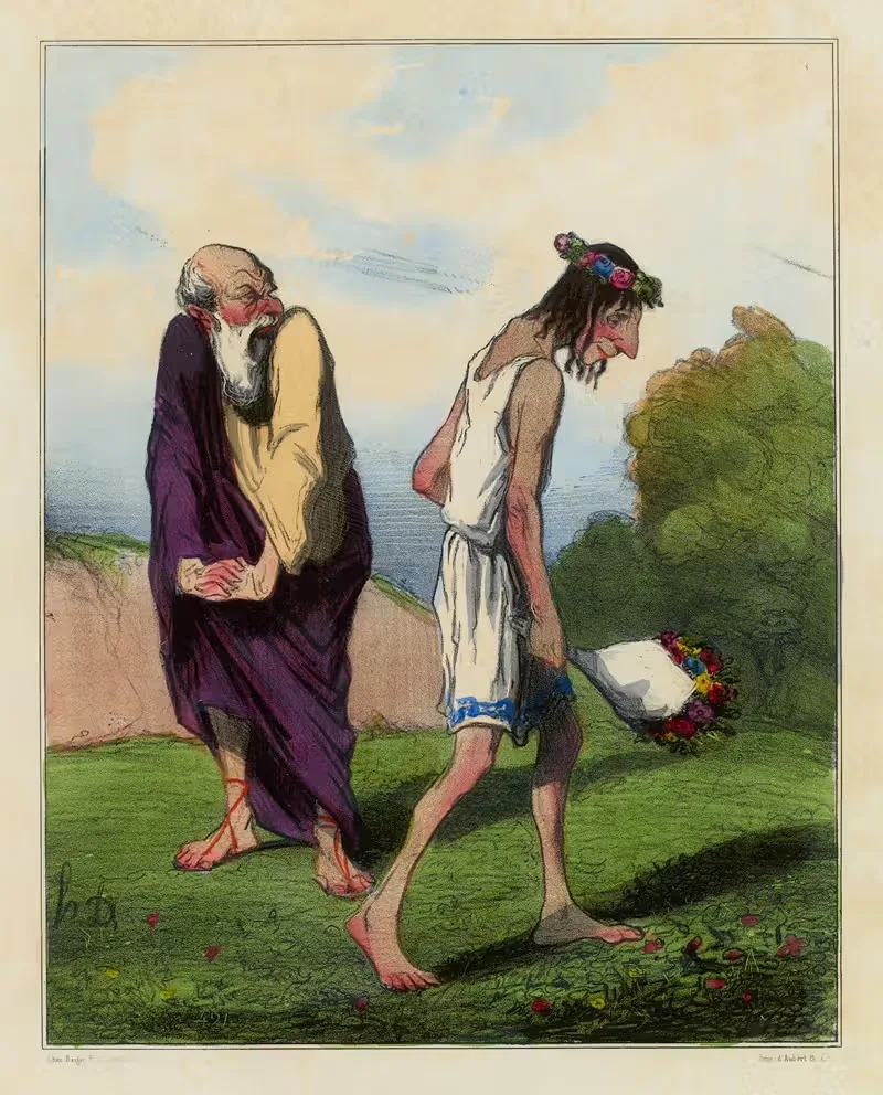 Телемак, разоренный любовью by Оноре Дома, 1833 — digital art print download