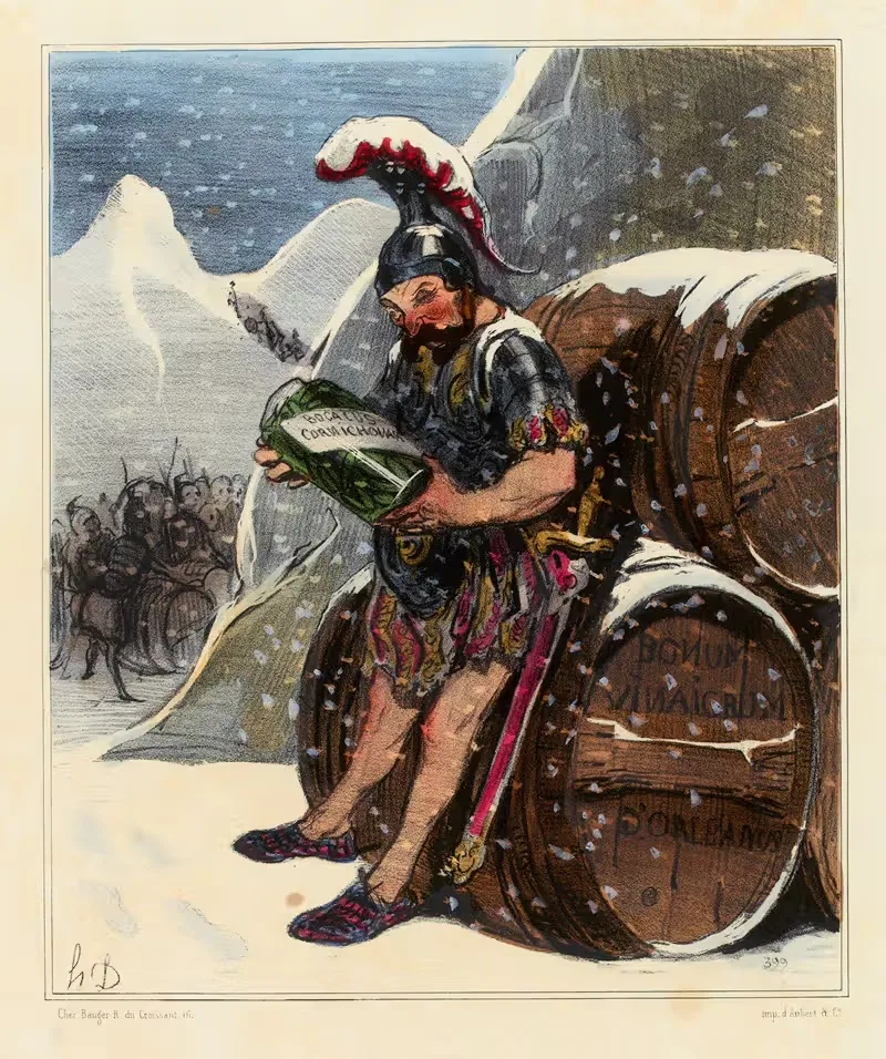 Переход Ганнибала by Оноре Дома, 1833 — digital art print download