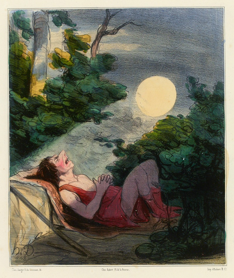 Эндимион by Оноре Дома, 1833 — digital art print download
