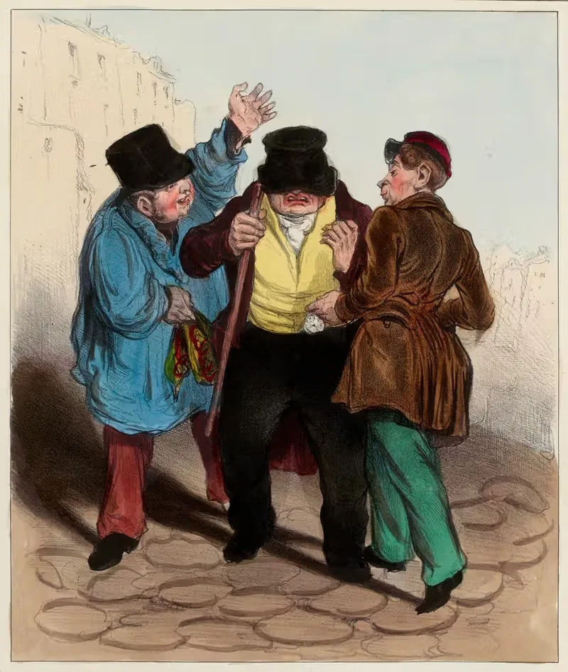 Полет к углублению by Оноре Дома, 1835 — digital art print download