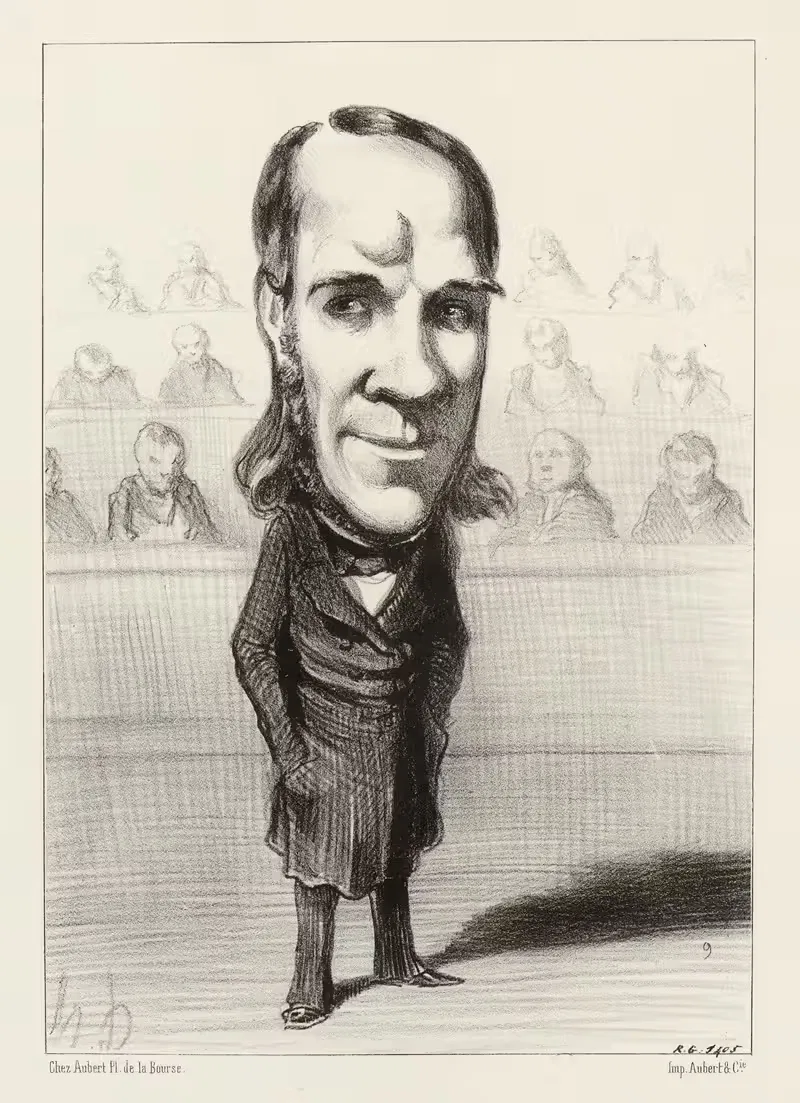 Garnier-Pagès by Honoré Daumier, 1848-1849 — digital art print download