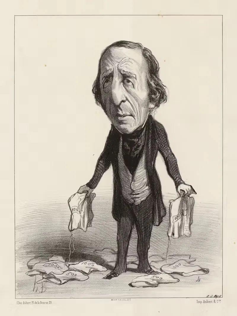 Антони Тюре by Оноре Дома, 1848-1849 — digital art print download