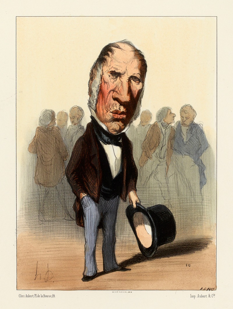 Дюпин by Оноре Дома, 1848-1849 — digital art print download
