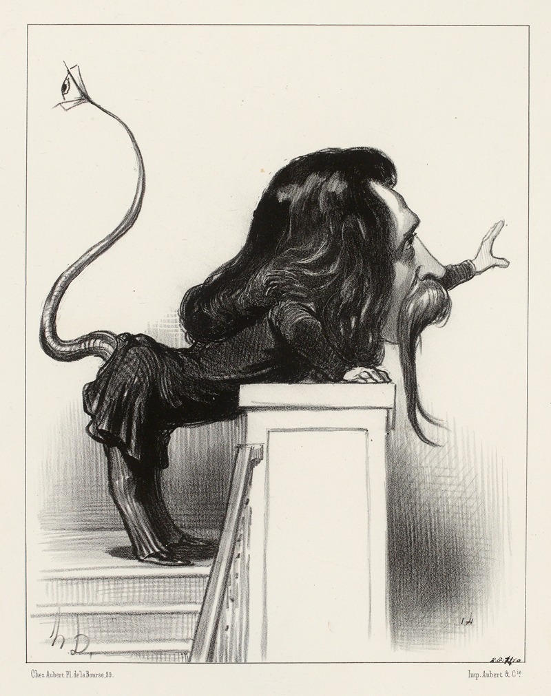 Виктор, размышляющий by Оноре Дома, 1848-1849 — digital art print download