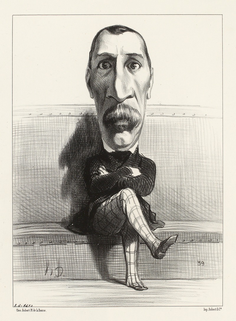 Бювенье by Оноре Дома, 1848-1849 — digital art print download