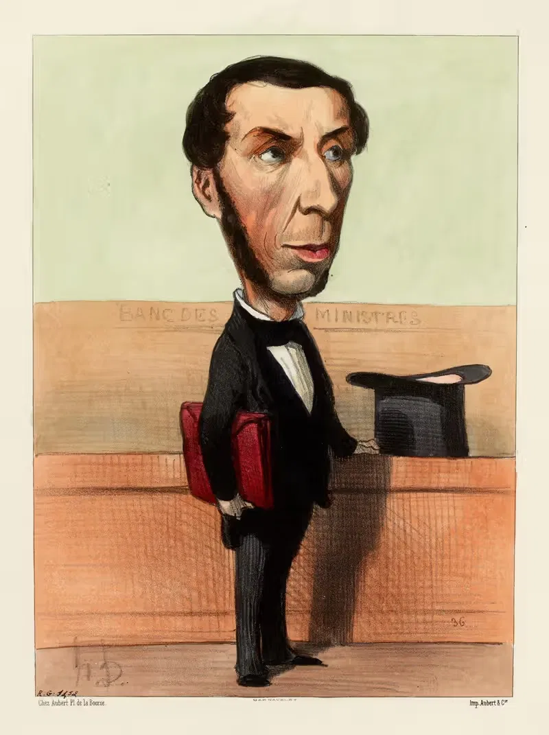 Друэн де Люи by Оноре Дома, 1848-1849 — digital art print download