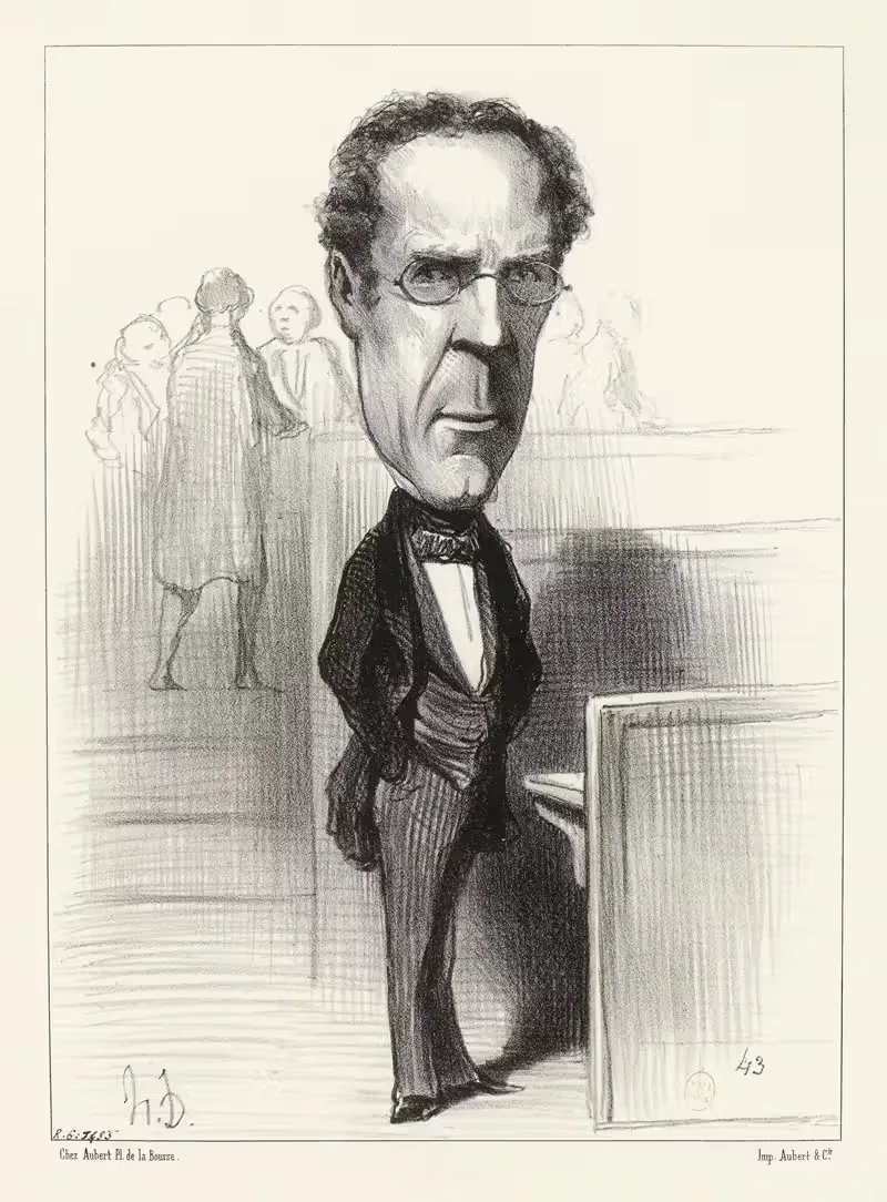 Дювержье де Ора́нн by Оноре Дома, 1848-1849 — digital art print download