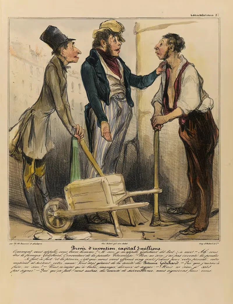 Brevet d'invention, capital 3 millions — Honoré Daumier
