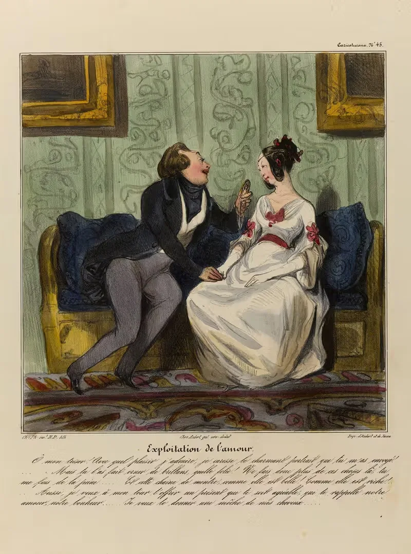 Эксплуатация любви by Оноре Дома, 1836-1838 — digital art print download