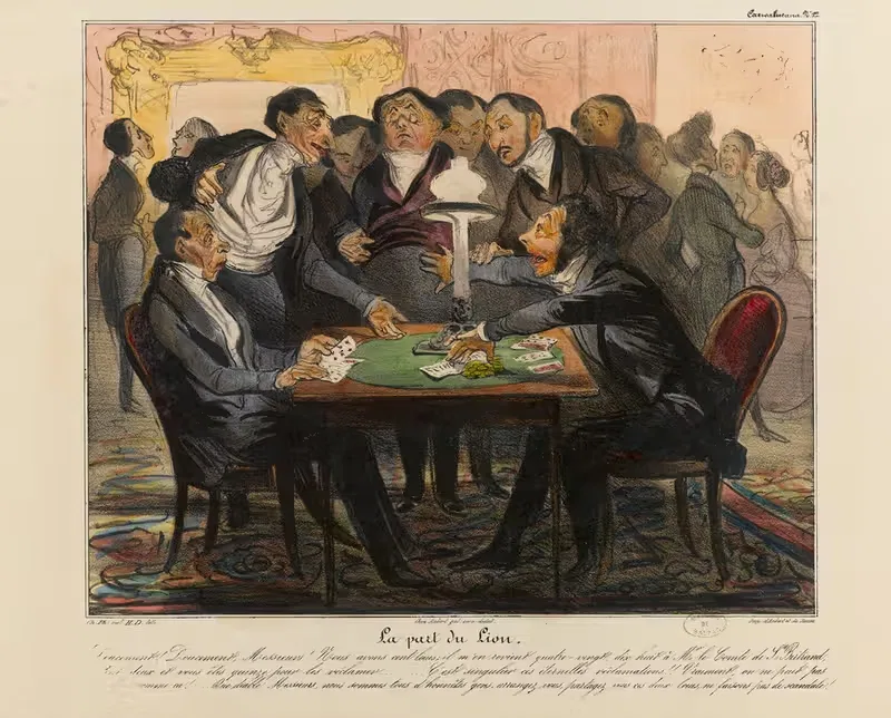 La part du lion by Honoré Daumier, 1836-1838 — digital art print download