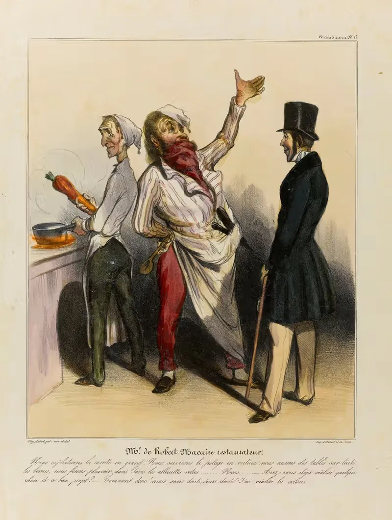 Мистер де Робер-Макер, ресторатор by Оноре Дома, 1836-1838 — digital art print download