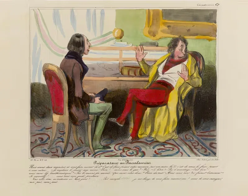 Подготовка к бакалавриату by Оноре Дома, 1836-1838 — digital art print download