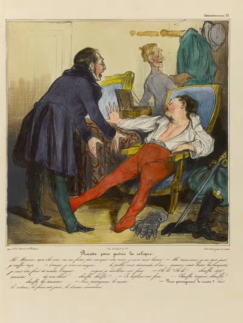 Рецепт для лечения колики by Оноре Дома, 1836-1838 — digital art print download