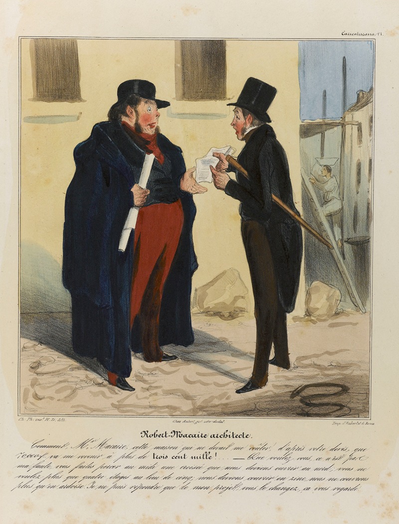 Роберт Макайр, архитектор by Оноре Дома, 1836-1838 — digital art print download