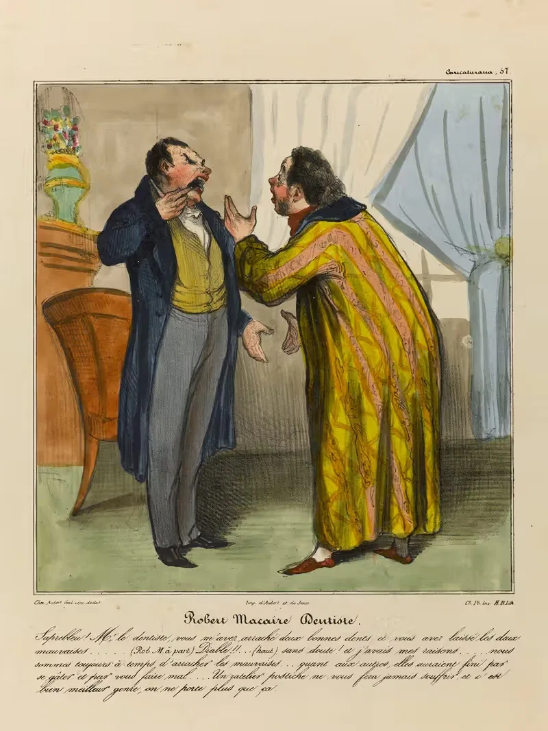 Роберт Макайр, дантист by Оноре Дома, 1836-1838 — digital art print download