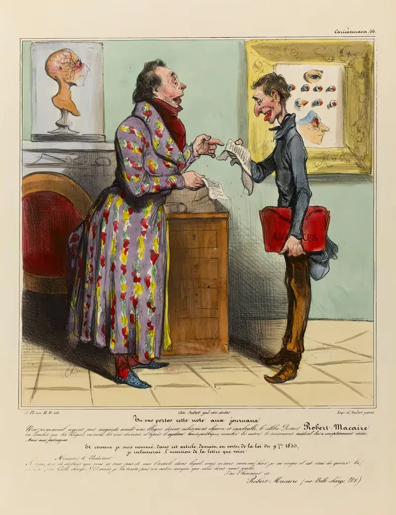 Ты отнесешь эту записку в газеты by Оноре Дома, 1836-1838 — digital art print download