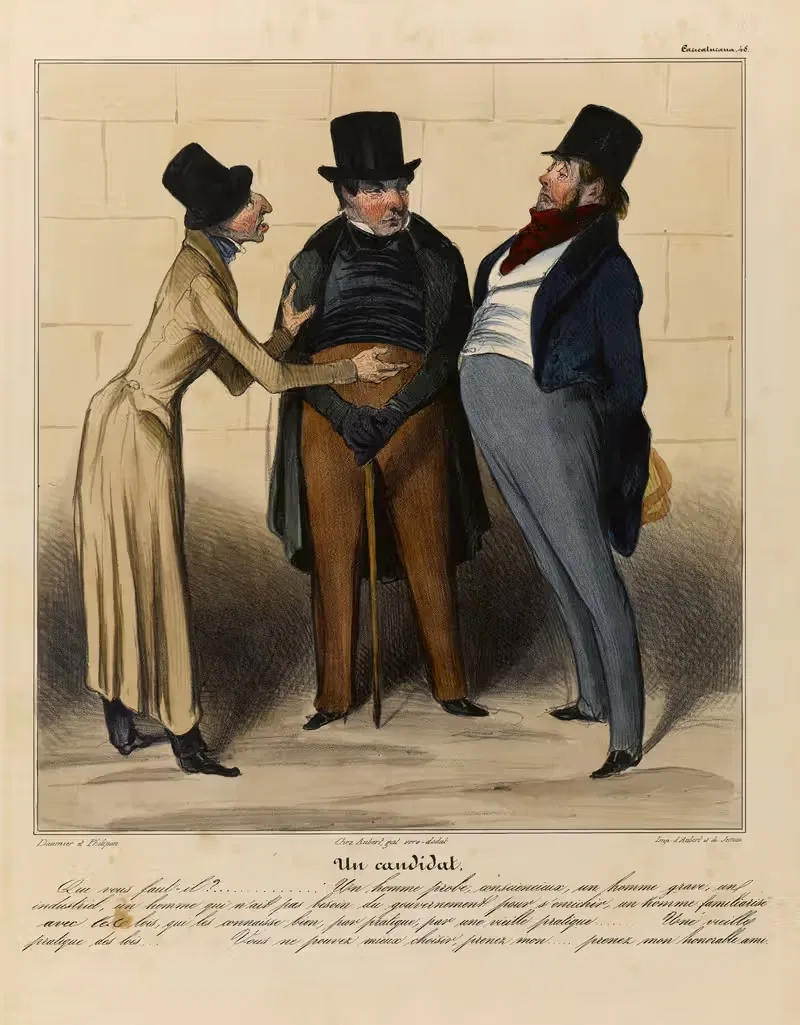 Кандидат by Оноре Дома, 1836-1838 — digital art print download