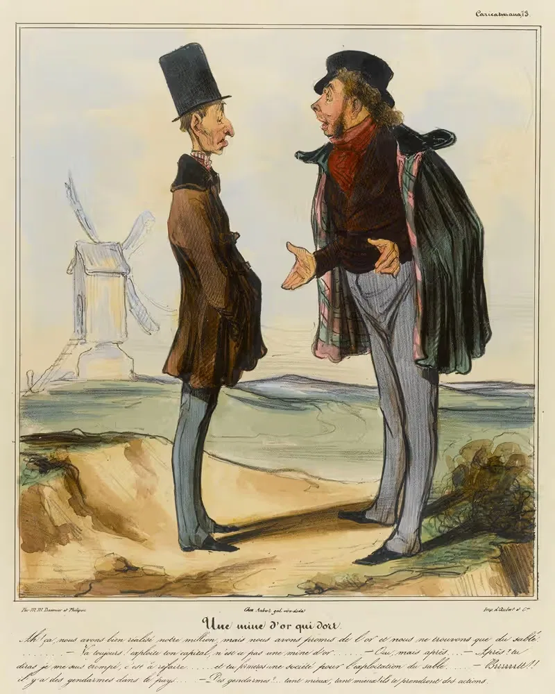 Золотая жила, которая спит by Оноре Дома, 1836-1838 — digital art print download