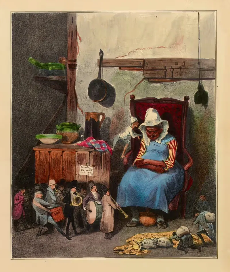 Мой покойный дает мне номера by Оноре Дома, 1833 — digital art print download