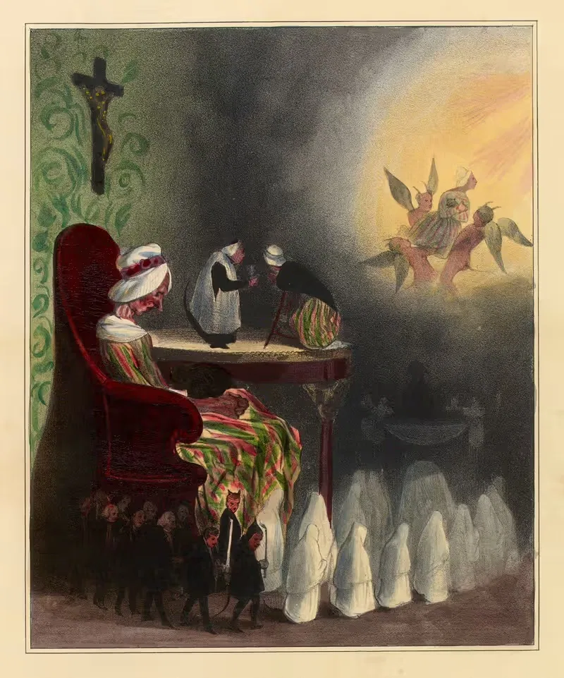 Мать Бридон, иди в ад by Оноре Дома, 1833 — digital art print download
