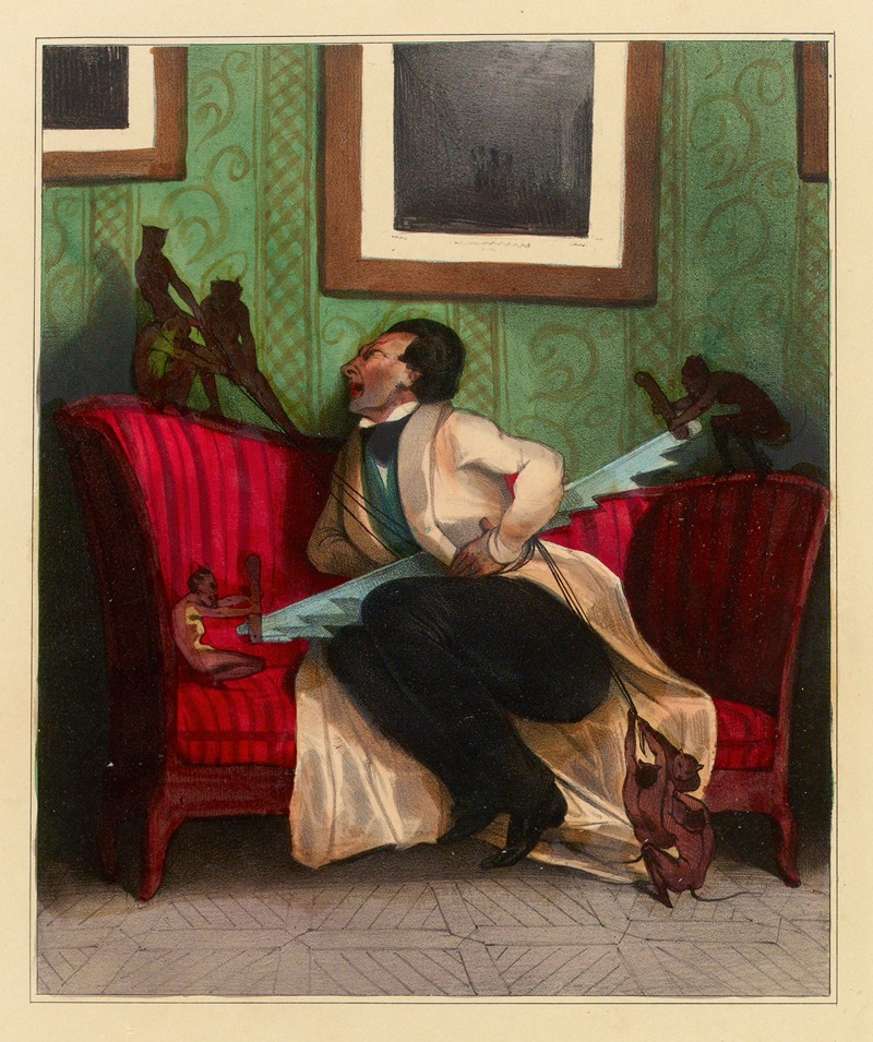 La Colique by Honoré Daumier, 1833 — digital art print download