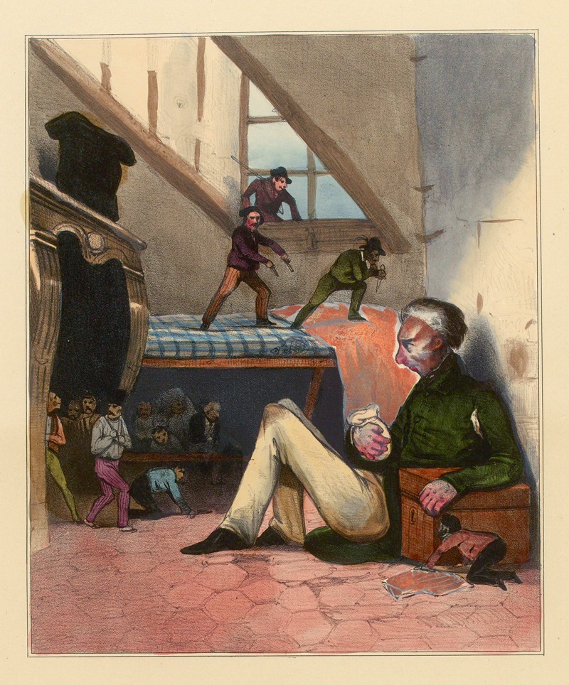 Скупой by Оноре Дома, 1833 — digital art print download