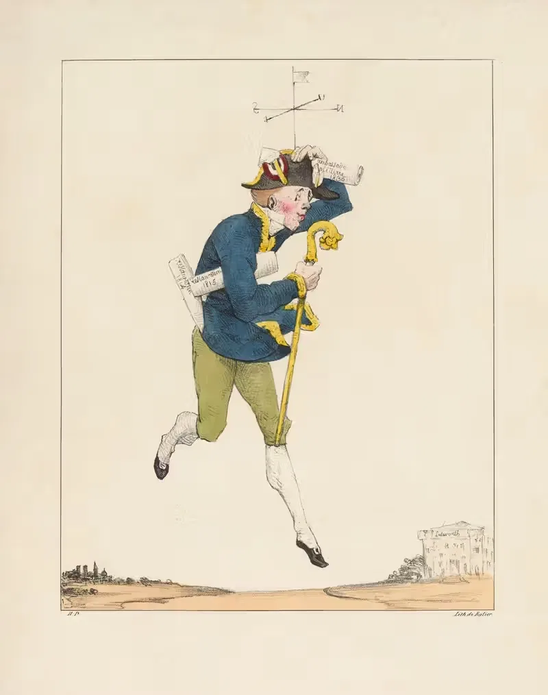 Мистер Де-бьен-о-вент by Оноре Дома, 1830 — digital art print download