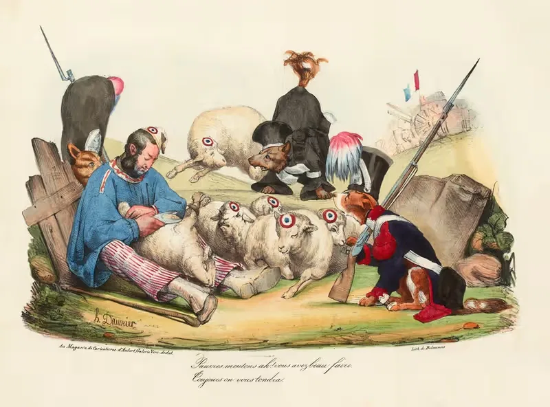 Бедные овцы ах by Оноре Дома, 1830 — digital art print download
