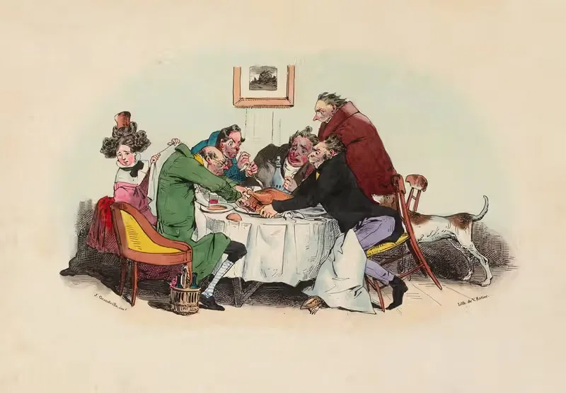 Je crois qu'il est un peu ferme — J. J. Grandville