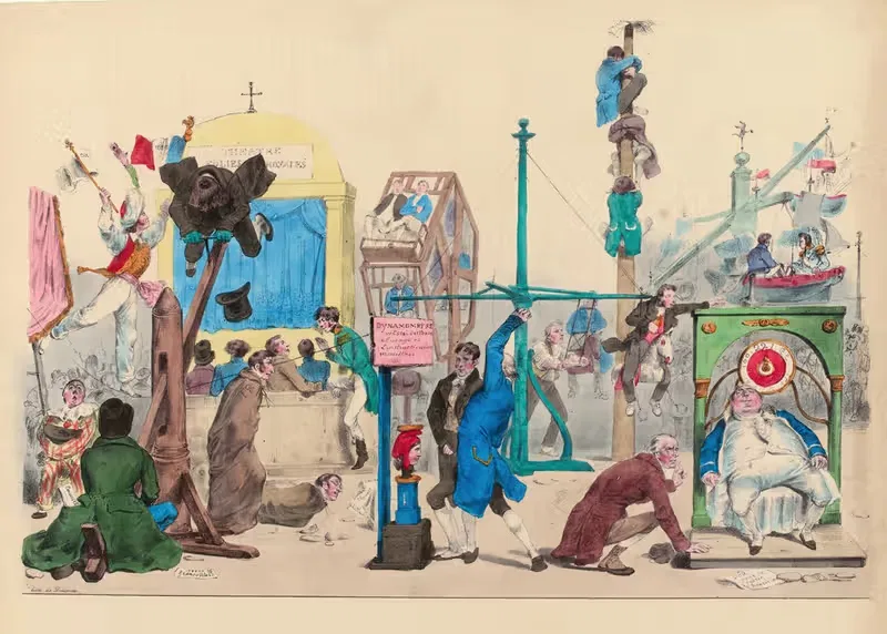 Радости на Елисейских полях by Ж. Ж. Гранвиль, 1831 — digital art print download